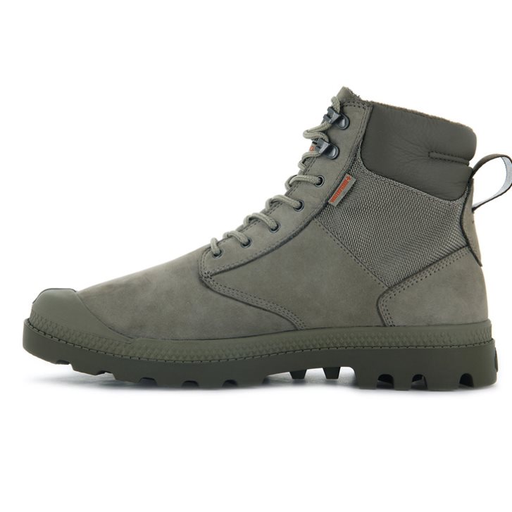 Bottes Palladium Pampa Shield WP+ LUX Homme Vert Olive | FR KDC450E